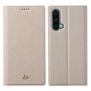 For OnePlus Nord CE 5G ViLi DMX Series Magnetic Attraction Leather Phone Case(Gold)