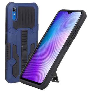 For vivo Y91i Indonesia Version / Y91C Vanguard Warrior All Inclusive Double-color Shockproof TPU + PC Phone Case with Holder(Blue)