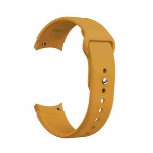For Samsung Galaxy Watch4 40&44mm/Watch4 Classic 42&46mm Silicone Reverse Buckle Watch Band(Yellow)