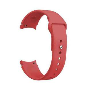 For Samsung Galaxy Watch4 40&44mm/Watch4 Classic 42&46mm Silicone Reverse Buckle Watch Band(Red)