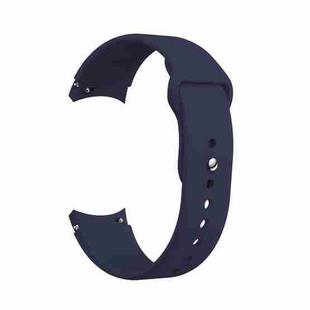 For Samsung Galaxy Watch4 40&44mm/Watch4 Classic 42&46mm Silicone Reverse Buckle Watch Band(Midnight Blue)