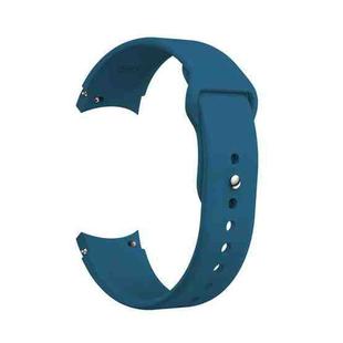 For Samsung Galaxy Watch4 40&44mm/Watch4 Classic 42&46mm Silicone Reverse Buckle Watch Band(Rock Cyan)