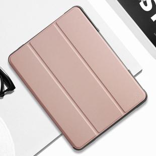 For iPad Pro 10.5 Mutural Horizontal Flip PC + TPU + PU Leather Case with Holder & Pen Slot(Rose Gold)