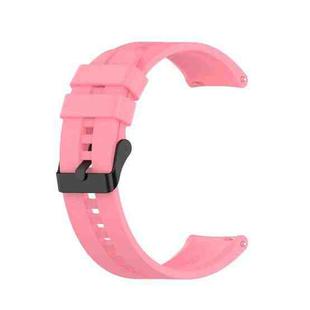For Huawei Watch GT 3 46mm/GT Runner 22mm Silicone Black Buckle Watch Band(Pink)