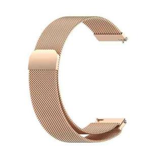 For Huawei Watch GT 3 46mm/GT Runner 22mm Milan Metal Watch Band(Rose Gold)