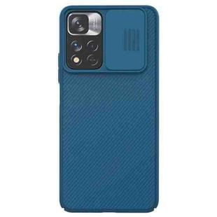 For Xiaomi Redmi Note 11 Pro China / 11 Pro+ Global / Mi 11i / Mi 11i 5G NILLKIN Black Mirror Series Camshield PC Phone Case(Blue)