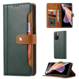 For Xiaomi Redmi Note 11 Pro/Note 11 Pro+ Calf Texture Double Fold Leather Phone Case(Green)