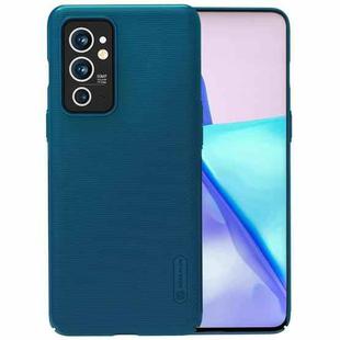 For OnePlus 9RT 5G NILLKIN Frosted Concave-convex Texture PC Phone Case(Peacock Blue)