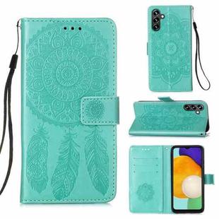 For Samsung Galaxy A13 Dream Catcher Printing Horizontal Flip Leather Phone Case(Green)
