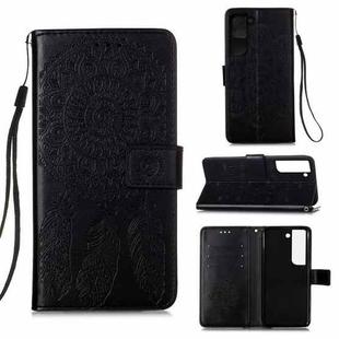 For Samsung Galaxy S22+ 5G Dream Catcher Printing Horizontal Flip Leather Phone Case(Black)