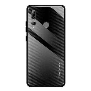 For Huawei Enjoy 9s / Honor 10i / 20i / 20 Lite / P Smart Plus 2019 / Maimang 8 Texture Gradient Glass Protective Case(Black)