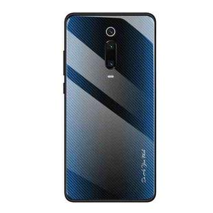 For Xiaomi Redmi K20 / K20 Pro / 9T Texture Gradient Glass Protective Case(Blue)