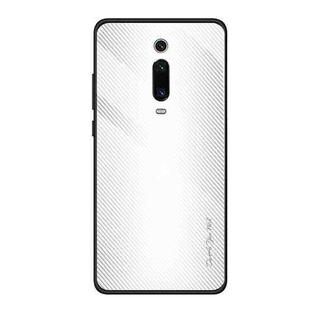 For Xiaomi Redmi K20 / K20 Pro / 9T Texture Gradient Glass Protective Case(White)