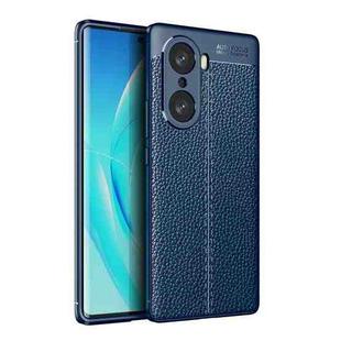 For Honor 60 Pro Litchi Texture TPU Shockproof Phone Case(Blue)