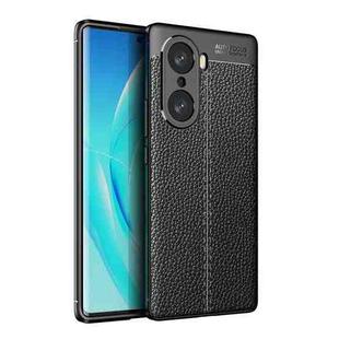 For Honor 60 Litchi Texture TPU Shockproof Phone Case(Black)