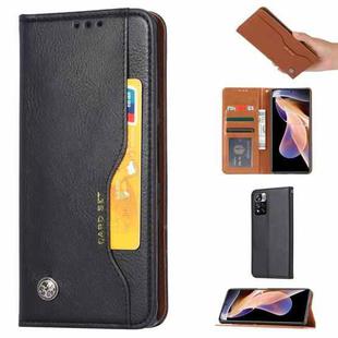For Xiaomi Redmi Note 11 5G Domestic Version / Poco M4 Pro Knead Skin Texture Leather Phone Case(Black)