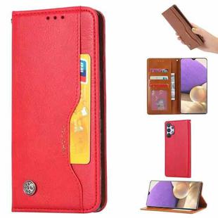 For Samsung Galaxy A33 5G Knead Skin Texture Leather Phone Case(Red)