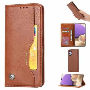 For Samsung Galaxy A53 5G Knead Skin Texture Leather Phone Case(Brown)