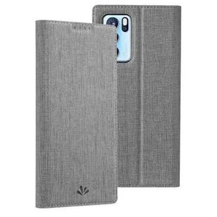 For OPPO Reno6 Pro 5G ViLi DMX Series Shockproof Magnetic Attraction Horizontal Flip Leather Phone Case(Grey)