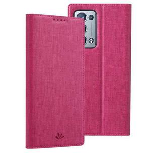 For OPPO Reno6 Pro+ 5G ViLi DMX Series Shockproof Magnetic Attraction Horizontal Flip Leather Phone Case(Rose Red)