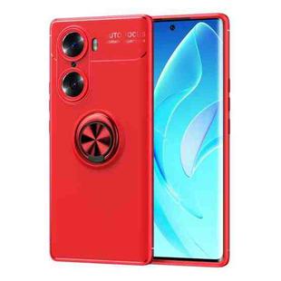 For Honor 60 Pro Metal Ring Holder 360 Degree Rotating TPU Phone Case(Red)