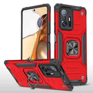 For Xiaomi 11T Magnetic Armor TPU + PC Phone Case(Red)