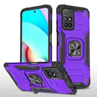 For Xiaomi Redmi 10 Magnetic Armor TPU + PC Phone Case(Purple)