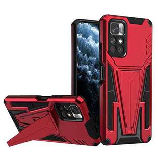For Xiaomi Redmi Note 11/Poco M4 Pro 5G Super V Armor PC + TPU Phone Case(Red)
