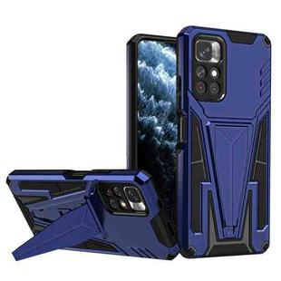 For Xiaomi Redmi Note 11/Poco M4 Pro 5G Super V Armor PC + TPU Phone Case(Blue)