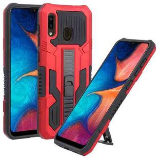 For Samsung Galaxy A20 / A30 All Inclusive Double-color TPU + PC Phone Case(Red)