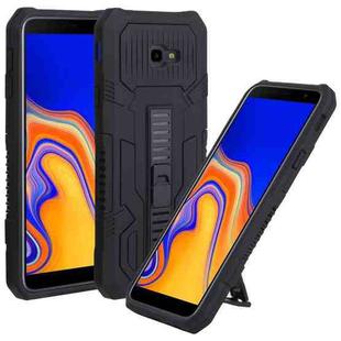 For Samsung Galaxy J4+ / J4 Prime All Inclusive Double-color TPU + PC Phone Case(Black)