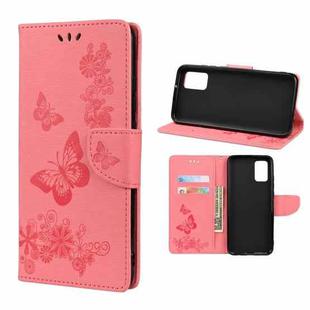 For Xiaomi Redmi Note 11 5G Butterfly Embossed Horizontal Flip Leather Phone Case with Card Slot & Holder(Pink)