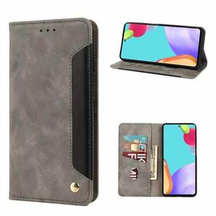 For Samsung Galaxy A33 5G Skin Feel Splicing Leather Phone Case(Grey)