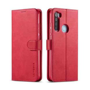 For Xiaomi Redmi Note 8T LC.IMEEKE Calf Texture Horizontal Flip Leather Case, with Holder & Card Slots & Wallet(Red)