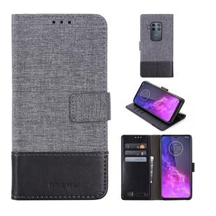 For Motorola Moto One Pro MUMXA MX102 Horizontal Flip Canvas Stitching Leather Case with Holder & Card Slots & Wallet(Black)