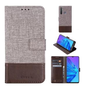 For OPPO Realme 5 MUMXA MX102 Horizontal Flip Canvas Stitching Leather Case with Holder & Card Slots & Wallet(Brown)