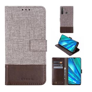 For OPPO Realme 5 Pro MUMXA MX102 Horizontal Flip Canvas Stitching Leather Case with Holder & Card Slots & Wallet(Brown)