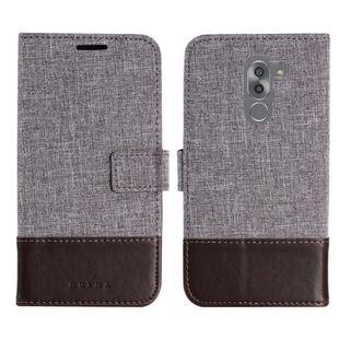 For Huawei Mate 9 Lite MUMXA MX102 Horizontal Flip Canvas Stitching Leather Case with Holder & Card Slots & Wallet(Brown)