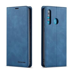 For Huawei P Smart+ (2019) Forwenw Dream Series Oil Edge Strong Magnetism Horizontal Flip Leather Case with Holder & Card Slots & Wallet & Photo Frame(Blue)