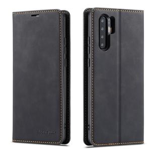 For Huawei P30 Pro Forwenw Dream Series Oil Edge Strong Magnetism Horizontal Flip Leather Case with Holder & Card Slots & Wallet & Photo Frame(Black)