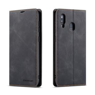 For Galaxy A20 Forwenw Dream Series Oil Edge Strong Magnetism Horizontal Flip Leather Case with Holder & Card Slots & Wallet & Photo Frame(Black)