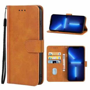 For iPhone 13 Pro Leather Phone Case (Brown)