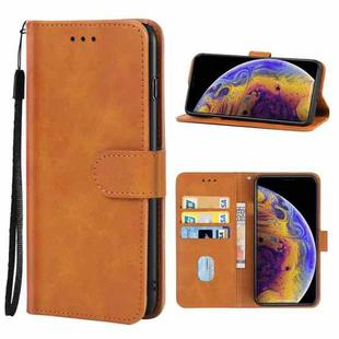 For iPhone XS Max Leather Phone Case(Brown)