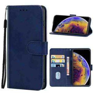 For iPhone XS Max Leather Phone Case(Blue)
