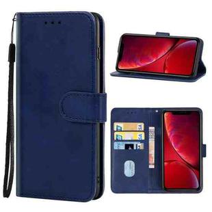For iPhone XR Leather Phone Case(Blue)