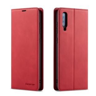 For Galaxy A70 Forwenw Dream Series Oil Edge Strong Magnetism Horizontal Flip Leather Case with Holder & Card Slots & Wallet & Photo Frame(Red)