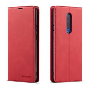 For OnePlus 7 Pro Forwenw Dream Series Oil Edge Strong Magnetism Horizontal Flip Leather Case with Holder & Card Slots & Wallet & Photo Frame(Red)