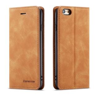 For iPhone 6s / 6 Forwenw Dream Series Oil Edge Strong Magnetism Horizontal Flip Leather Case with Holder & Card Slots & Wallet & Photo Frame(Brown)