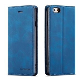 For iPhone 6s Plus / 6 Plus Forwenw Dream Series Oil Edge Strong Magnetism Horizontal Flip Leather Case with Holder & Card Slots & Wallet & Photo Frame(Blue)