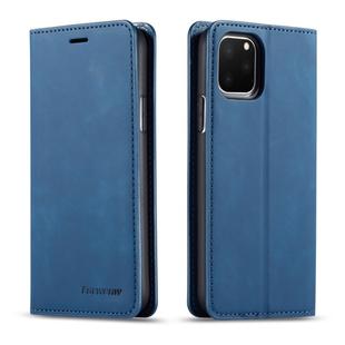 For iPhone 11 Pro Forwenw Dream Series Oil Edge Strong Magnetism Horizontal Flip Leather Case with Holder & Card Slots & Wallet & Photo Frame(Blue)